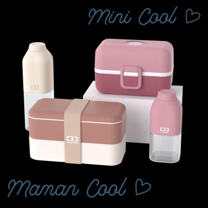 Sale Monbento Set lunch box parent/enfant rose "Maman Cool/Mini Cool"