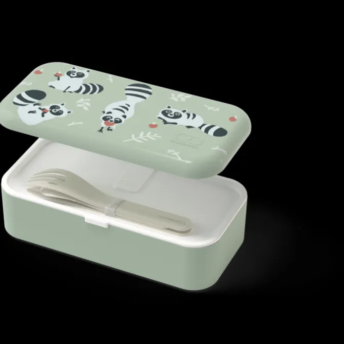 Best Sale Monbento Set MB Foodie vert Raccoon + couverts