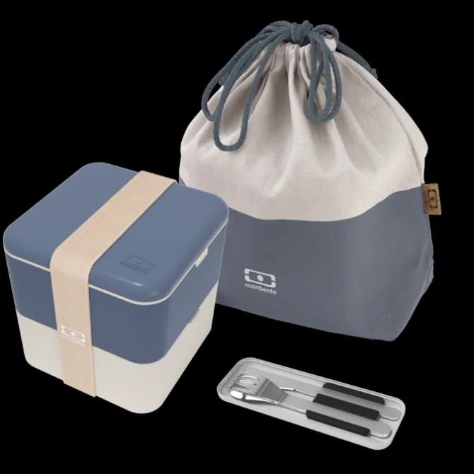 Sale Monbento Set MB Square bleu Natural