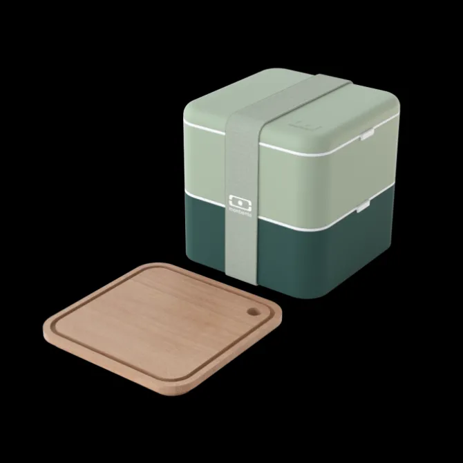 Best Monbento Set MB Square green Bicolor + MB Cut