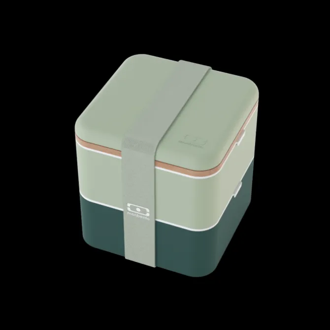 Best Monbento Set MB Square green Bicolor + MB Cut